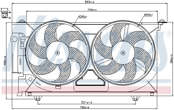 NISSENS Ventilators, Motora dzesēšanas sistēma 85074