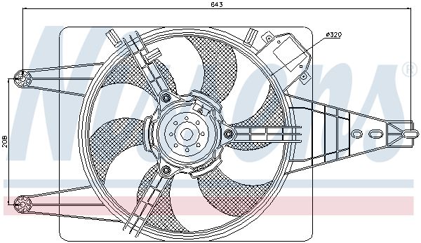 NISSENS Ventilators, Motora dzesēšanas sistēma 85100