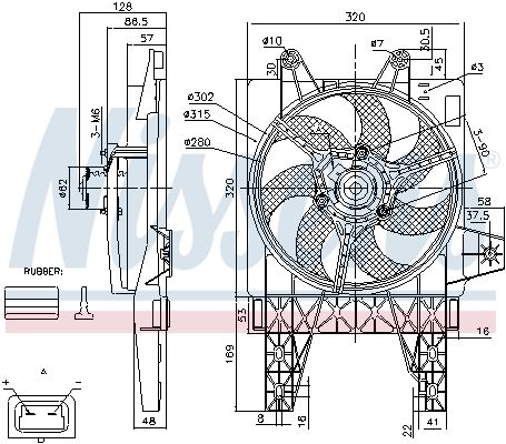 NISSENS Ventilators, Motora dzesēšanas sistēma 85140