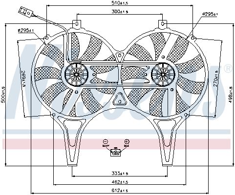 NISSENS Ventilators, Motora dzesēšanas sistēma 85149