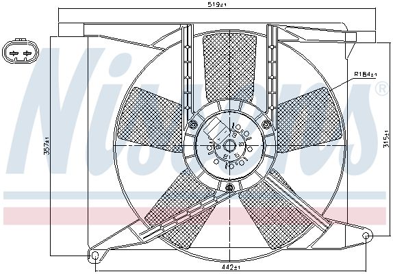 NISSENS Ventilators, Motora dzesēšanas sistēma 85155