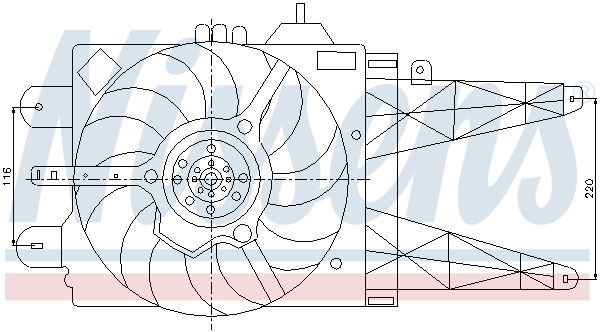 NISSENS Ventilators, Motora dzesēšanas sistēma 85158