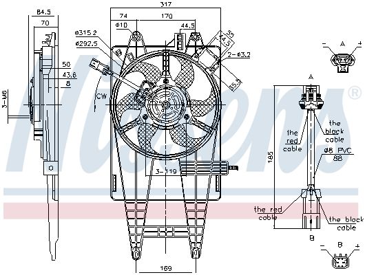 NISSENS Ventilators, Motora dzesēšanas sistēma 85162