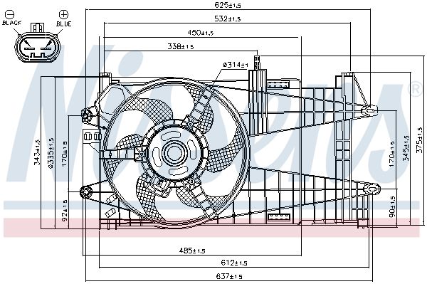 NISSENS Ventilators, Motora dzesēšanas sistēma 85163
