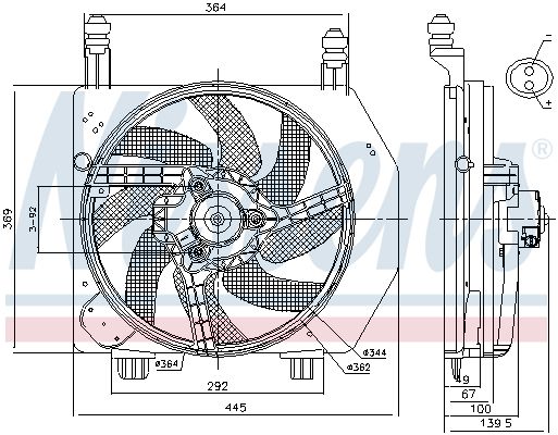 NISSENS Ventilators, Motora dzesēšanas sistēma 85172