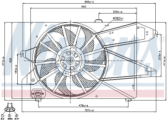 NISSENS Ventilators, Motora dzesēšanas sistēma 85191