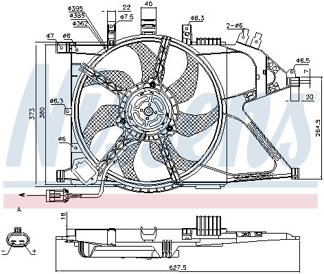 NISSENS Ventilators, Motora dzesēšanas sistēma 85196