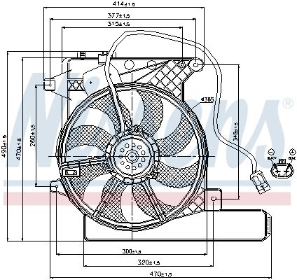 NISSENS Ventilators, Motora dzesēšanas sistēma 85203