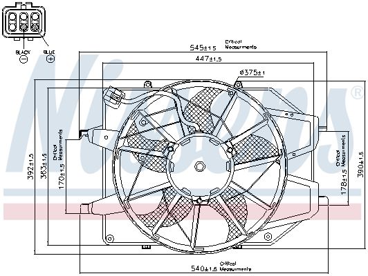 NISSENS Ventilators, Motora dzesēšanas sistēma 85217