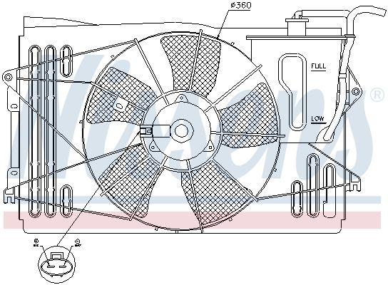 NISSENS Ventilators, Motora dzesēšanas sistēma 85232