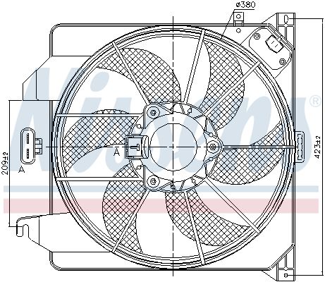 NISSENS Ventilators, Motora dzesēšanas sistēma 85261