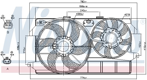 NISSENS Ventilators, Motora dzesēšanas sistēma 85263