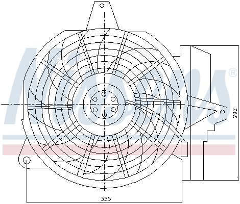 NISSENS Ventilators, Motora dzesēšanas sistēma 85266