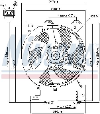 NISSENS Ventilators, Motora dzesēšanas sistēma 85267