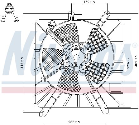 NISSENS Ventilators, Motora dzesēšanas sistēma 85272