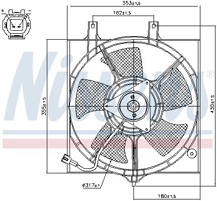 NISSENS Ventilators, Motora dzesēšanas sistēma 85281