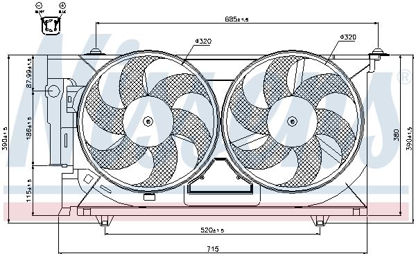 NISSENS Ventilators, Motora dzesēšanas sistēma 85321