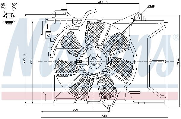 NISSENS Ventilators, Motora dzesēšanas sistēma 85328