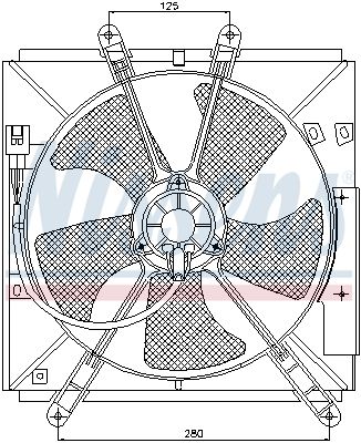 NISSENS Ventilators, Motora dzesēšanas sistēma 85330
