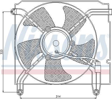 NISSENS Ventilators, Motora dzesēšanas sistēma 85349