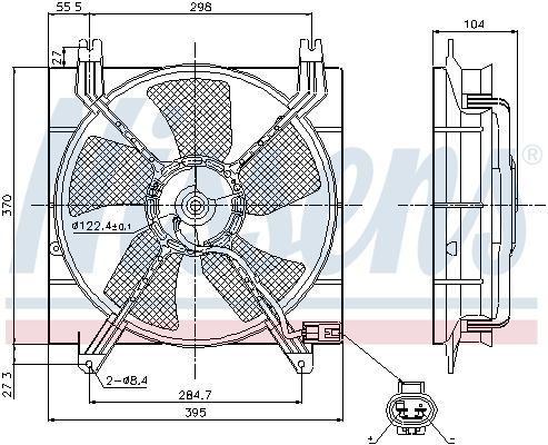 NISSENS Ventilators, Motora dzesēšanas sistēma 85353