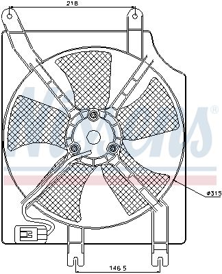 NISSENS Ventilators, Motora dzesēšanas sistēma 85354
