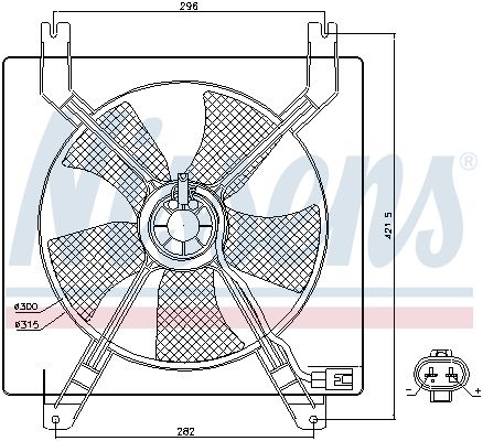 NISSENS Ventilators, Motora dzesēšanas sistēma 85355