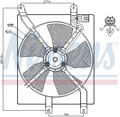NISSENS Ventilators, Motora dzesēšanas sistēma 85356