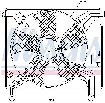 NISSENS Ventilators, Motora dzesēšanas sistēma 85358