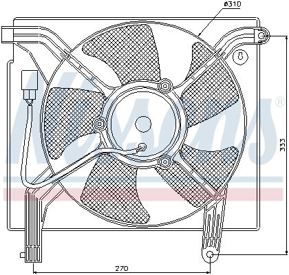 NISSENS Ventilators, Motora dzesēšanas sistēma 85361