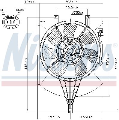 NISSENS Ventilators, Motora dzesēšanas sistēma 85407