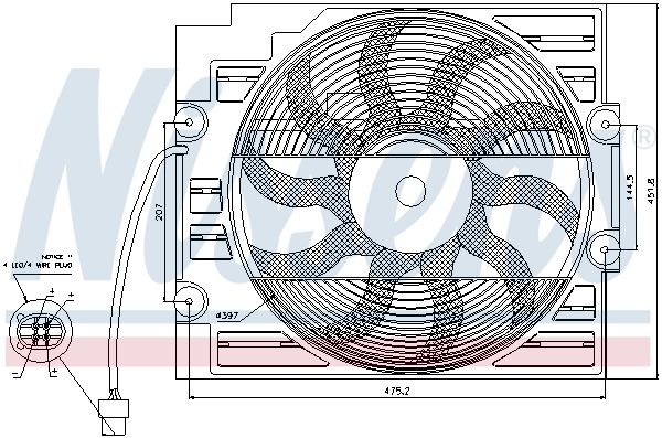 NISSENS Ventilators, Motora dzesēšanas sistēma 85421