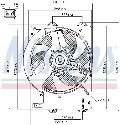 NISSENS Ventilators, Motora dzesēšanas sistēma 85444