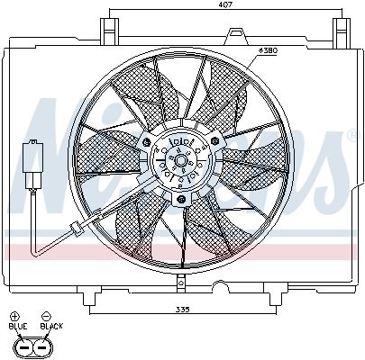 NISSENS Ventilators, Motora dzesēšanas sistēma 85489