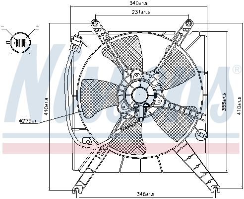 NISSENS Ventilators, Motora dzesēšanas sistēma 85496