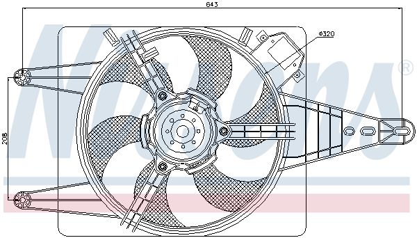 NISSENS Ventilators, Motora dzesēšanas sistēma 85509