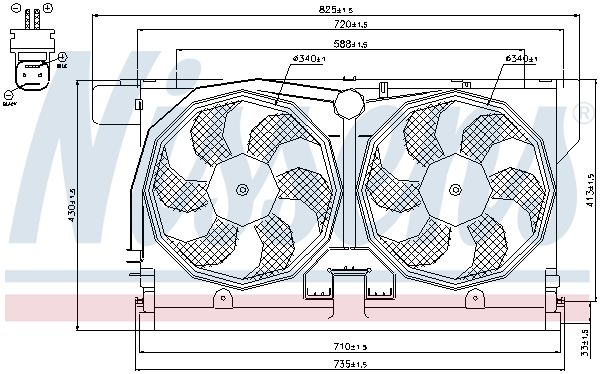 NISSENS Ventilators, Motora dzesēšanas sistēma 85513
