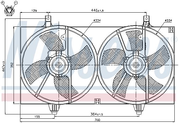 NISSENS Ventilators, Motora dzesēšanas sistēma 85526