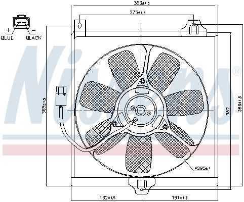 NISSENS Ventilators, Motora dzesēšanas sistēma 85534