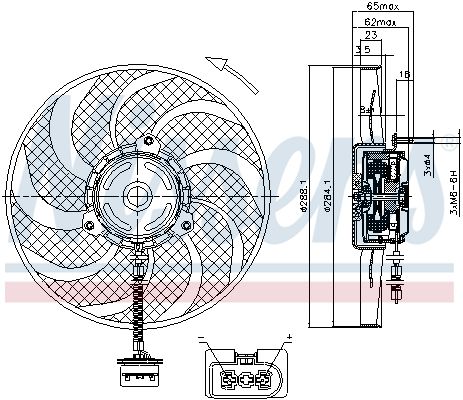 NISSENS Ventilators, Motora dzesēšanas sistēma 85541