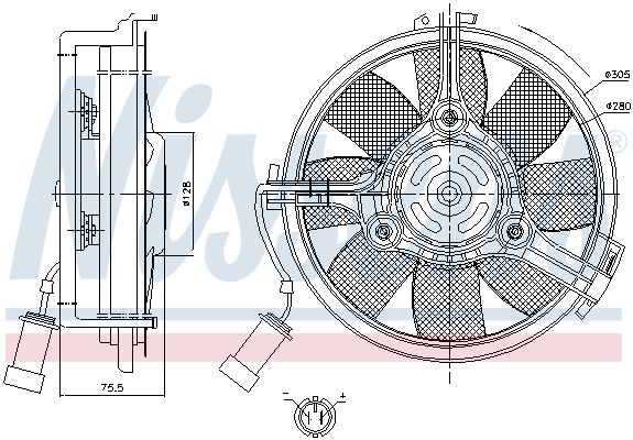 NISSENS Ventilators, Motora dzesēšanas sistēma 85546