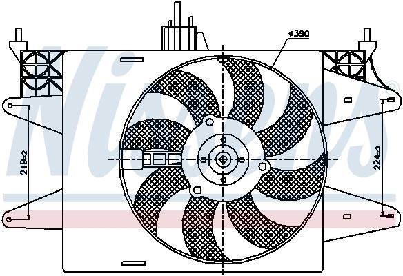 NISSENS Ventilators, Motora dzesēšanas sistēma 85572