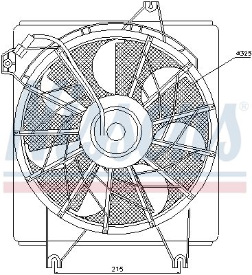 NISSENS Ventilators, Motora dzesēšanas sistēma 85622