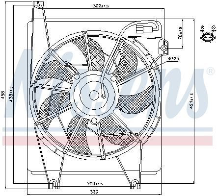 NISSENS Ventilators, Motora dzesēšanas sistēma 85623