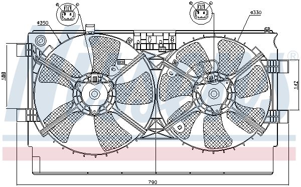 NISSENS Ventilators, Motora dzesēšanas sistēma 85635