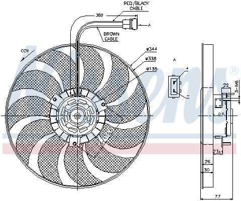 NISSENS Ventilators, Motora dzesēšanas sistēma 85676