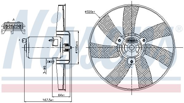 NISSENS Ventilators, Motora dzesēšanas sistēma 85677