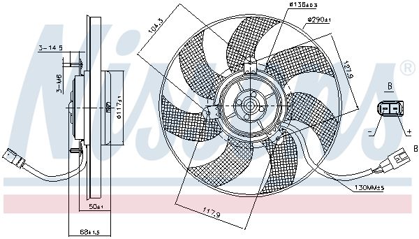 NISSENS Ventilators, Motora dzesēšanas sistēma 85680