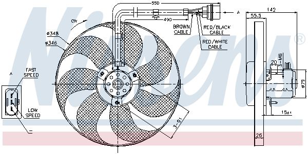 NISSENS Ventilators, Motora dzesēšanas sistēma 85683