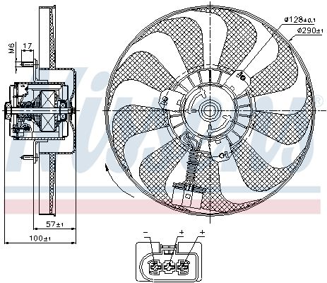 NISSENS Ventilators, Motora dzesēšanas sistēma 85684